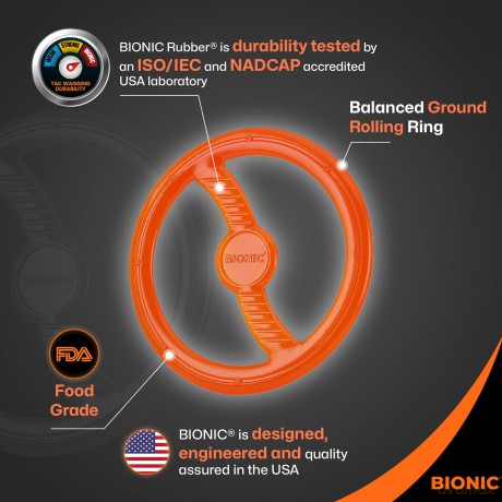 Bionic - Toss-N-Tug Ring - Orange - 22.7 cm