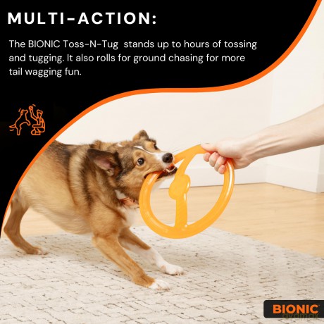 Bionic - Toss-N-Tug Ring - Orange - 22.7 cm