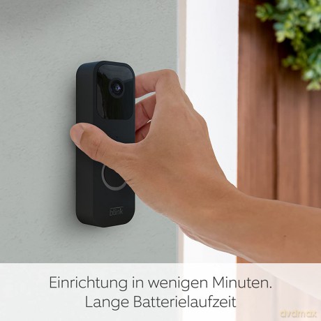 Blink - Smart Wifi Video Doorbell - Wired/Battery Operated - Black