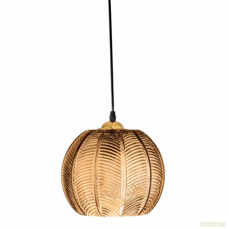 Bloomingville - Adar Glass Pendant Lamp 22x20 cm - Brown