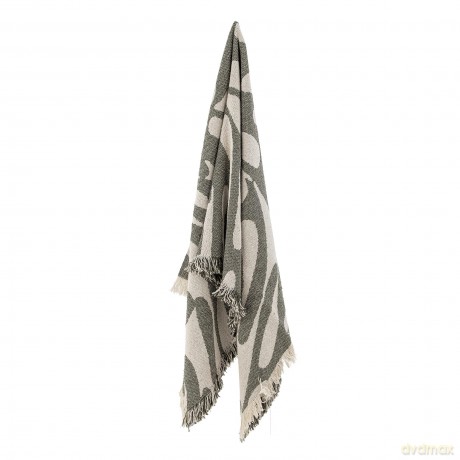 Bloomingville - Alk Throw - Green - Recycled Cotton