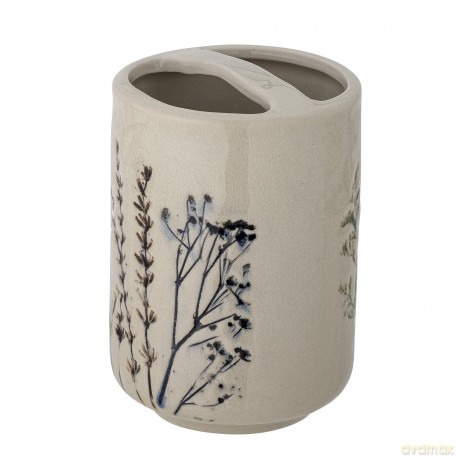 Zestaw dozownik mydła Bloomingville - Bea Soap Dispenser Set - Nature - Stoneware