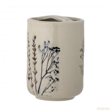 Zestaw dozownik mydła Bloomingville - Bea Soap Dispenser Set - Nature - Stoneware