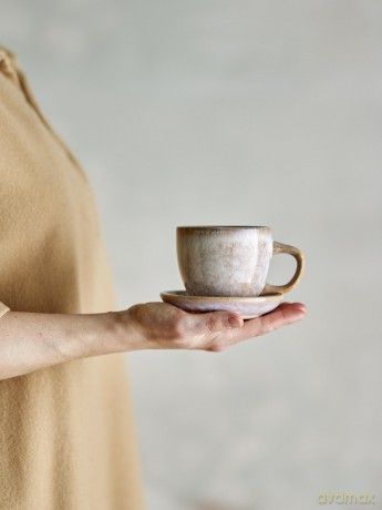 Bloomingville - Brenta Cup with Saucer - Rose