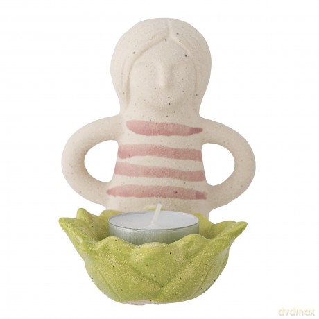 Bloomingville - Clarabel Votive - Green - Stoneware - E