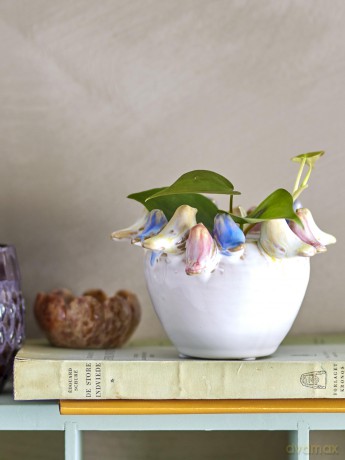 Bloomingville - Eanna Flowerpot - Grey - Stoneware