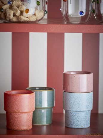 Kubek 150 ml Bloomingville - Ewan Cup - Rose - Stoneware