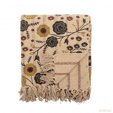 Bloomingville - Eydis Throw - Nature - Recycled Cotton