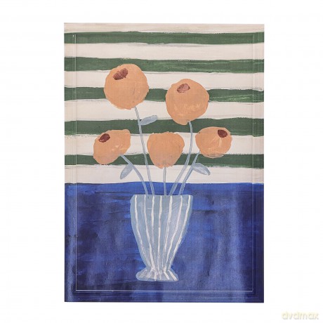 Bloomingville - Florinda Illustration - Blue - Firwood