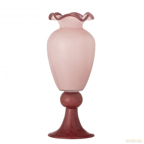 Bloomingville - Frills Vase - Rose - Glass