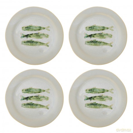 Bloomingville - Hadden Plate - Green - Stoneware