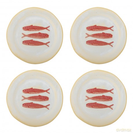 Bloomingville - Hadden Plate - Red - Stoneware