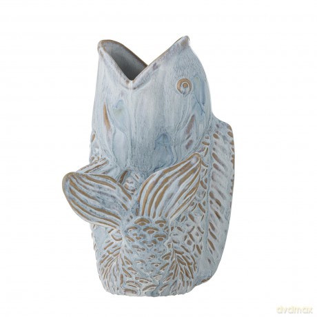 Bloomingville - Hiro Vase - Blue - Stoneware