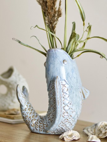 Bloomingville - Hiro Vase - Blue - Stoneware