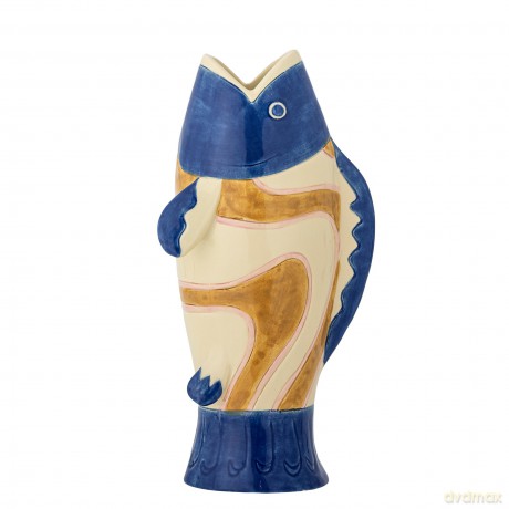 Bloomingville - Irving Vase - Blue - Stoneware