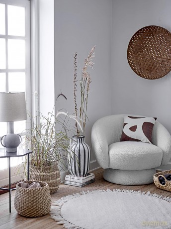 Bloomingville - Lenea Wool Rug - D110 cm (32708249)