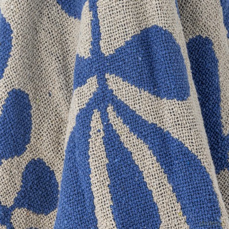 Bloomingville - Nevine Throw - Blue