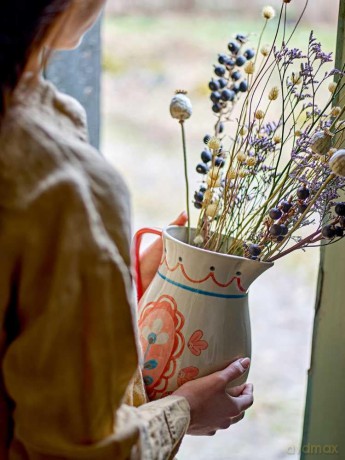 Dzbanek z kamionki Bloomingville - Odina Jug 3300 ml - Rose Stoneware