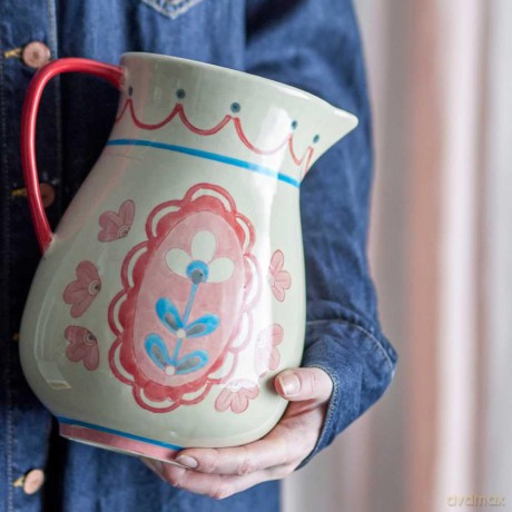 Dzbanek z kamionki Bloomingville - Odina Jug 3300 ml - Rose Stoneware