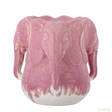 Bloomingville - Pontus Vase 15.5x15.5 cm - Pink Stoneware