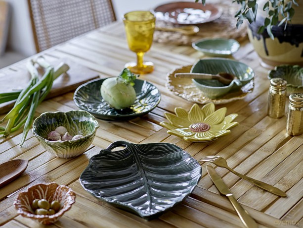 Bloomingville - Savanna Plate - Brown - Stoneware - E