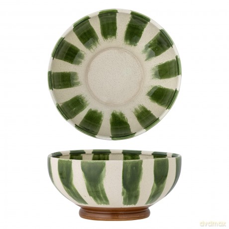 Bloomingville - Shakti Bowl - Green - Stoneware