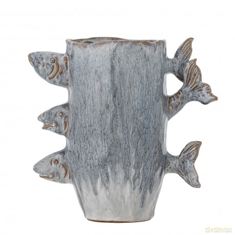 Bloomingville - Tace Vase - Blue - Stoneware