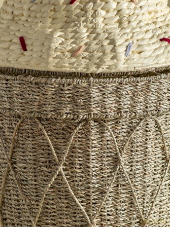 Bloomingville MINI - Cillie Basket w/Lid - Nature - Water Hyacinth