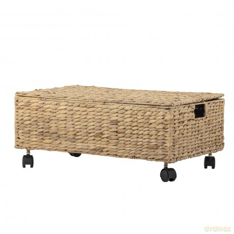 Bloomingville MINI - Nelas Basket w/Lid, Nature, Water Hyacinth (82064333)