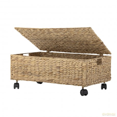 Bloomingville MINI - Nelas Basket w/Lid, Nature, Water Hyacinth (82064333)