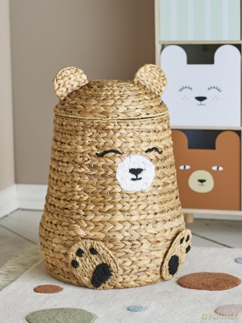 Bloomingville MINI - Timone Basket w/Lid - Nature - large