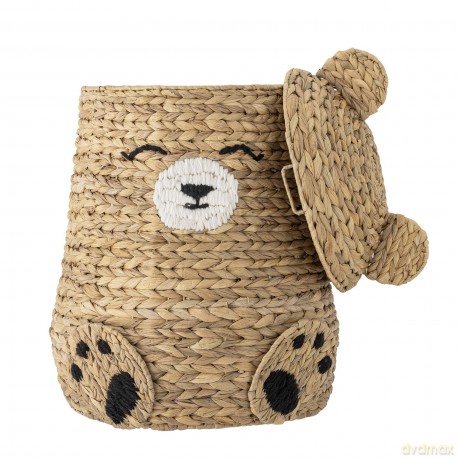 Bloomingville MINI - Timone Basket w/Lid - Nature - large