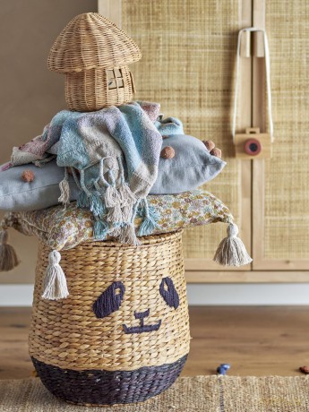 Bloomingville MINI - Youl Basket w/Lid - Nature - Water Hyacinth