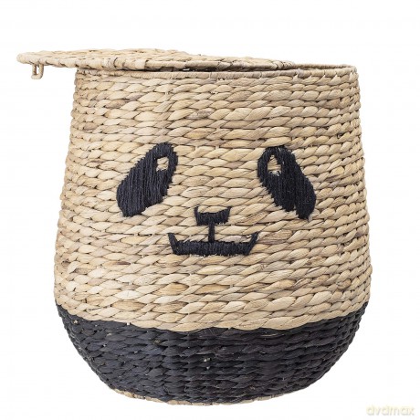 Bloomingville MINI - Youl Basket w/Lid - Nature - Water Hyacinth