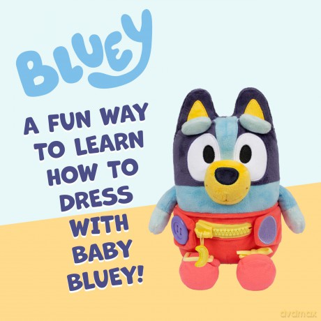 Bluey - baby teddy with diaper, 25 cm (90334)