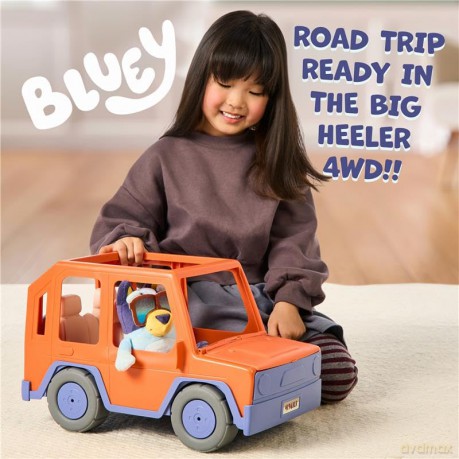 Bluey - Large Heeler Family 4WD with Bluey Plush (90332)