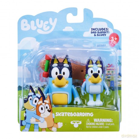 Bluey - S3 Figure 2-Pack - Skateboarding [FIGURKA]