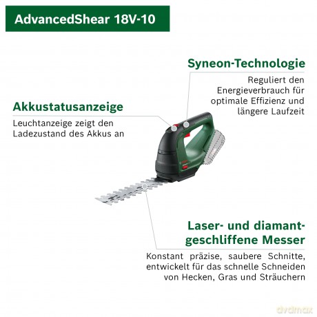 Bosch - Advanced Shear 18V-10 (No battery)