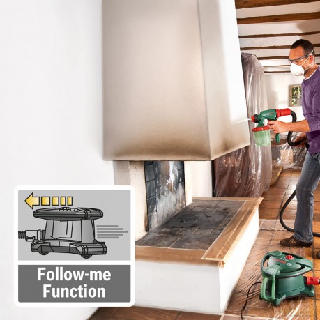 Bosch - PFS 7000 The 1400 W motor delivers best-in-class paint application with Application of paint (surfaces): 4 mÂ˛/ min