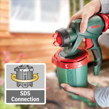 Bosch - PFS 7000 The 1400 W motor delivers best-in-class paint application with Application of paint (surfaces): 4 mÂ˛/ min