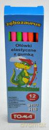 Ołówki Z Gumką Zębozaurus [SZKOŁA]