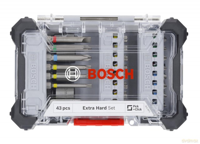 Bosch 43x Extra Hard Screwdriver Bit Set, 43-Piece (197 x 110.5 mm, Professional Accessories Screwdriver, Drill)