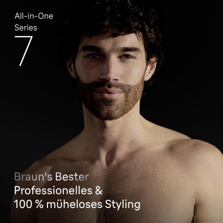 Braun - All-in-One Series 7, 11in1 Grooming Kit, ProBlade, AutoSense, AIO7540 - Black / Deep Blue