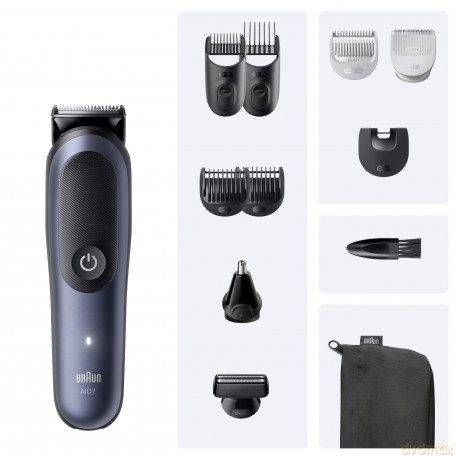 Braun - All-in-One Series 7, 11in1 Grooming Kit, ProBlade, AutoSense, AIO7540 - Black / Deep Blue