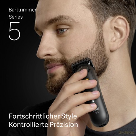 Braun - Beard Trimmer Series 5, +4 Styling Tools, BT5520 - Black