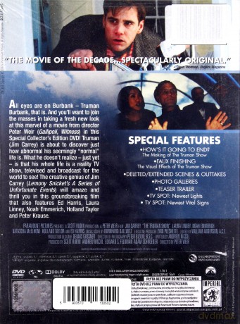 Truman Show wydanie specjalne (digipack) [DVD]