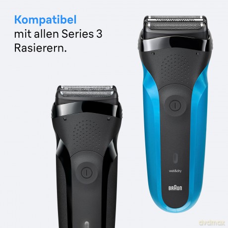 Braun - Series 3 Electric Shaver ORIGINAL Replacement Head, 21B - Black