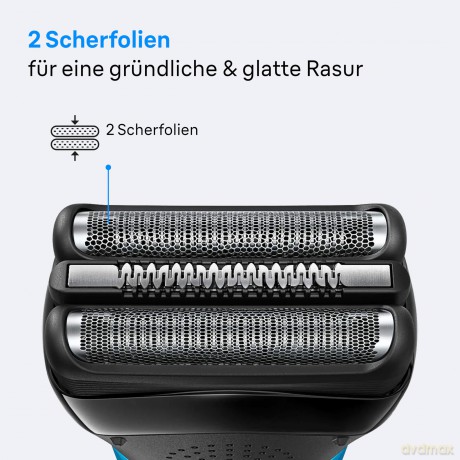 Braun - Series 3 Electric Shaver ORIGINAL Replacement Head, 21B - Black