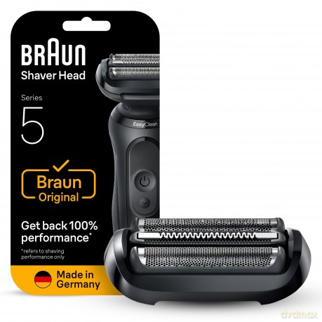 Braun - Series 5 Electric Shaver ORIGINAL Replacement Head, 54B - Black