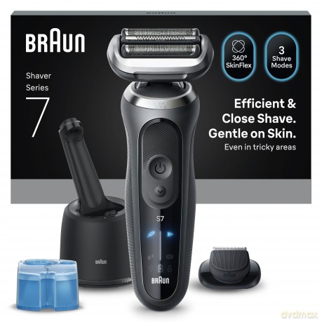 Braun - Series 7 Electric Shaver - SmartCare Center +1 Attachment - 72-G7200CC - Grey